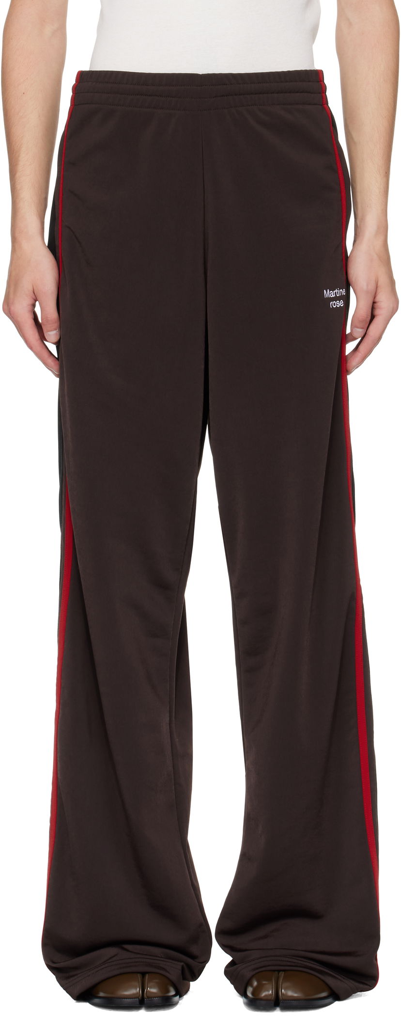 Trenirka Martine Rose Martine Rose Wide Leg Track Pants Smeđa | 167JT12722