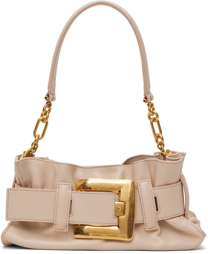 Ručna torbica Balmain Balmain Mini Anthem Shoulder Bag Bež | EN0AE994LMXL