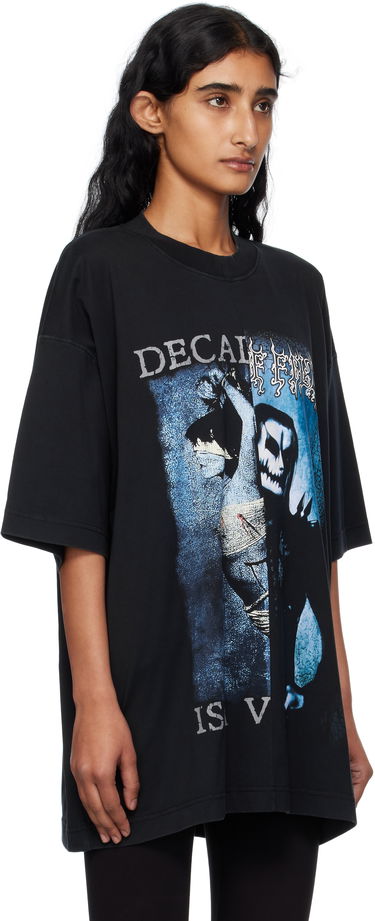 Majica kratkih rukava VETEMENTS VETEMENTS Cradle of Filth Cut-Up Oversized T-Shirt Crna | UCF76TR950BB, 4