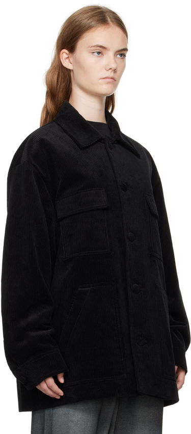 Jakna We11done We11done Four-Pocket Corduroy Jacket Crna | WD-JP2-24-054-U-BK, 1