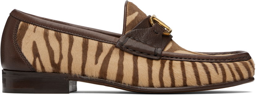 Tenisice i cipele Valentino Valentino Garavani VLogo Signature Calf Hair Loafers Smeđa | 6Y2S0J68XGL