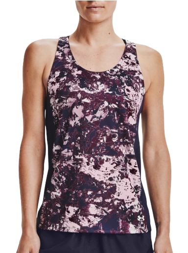 Majica bez rukava Under Armour Fly By Printed Ljubičasta | 1367605-698