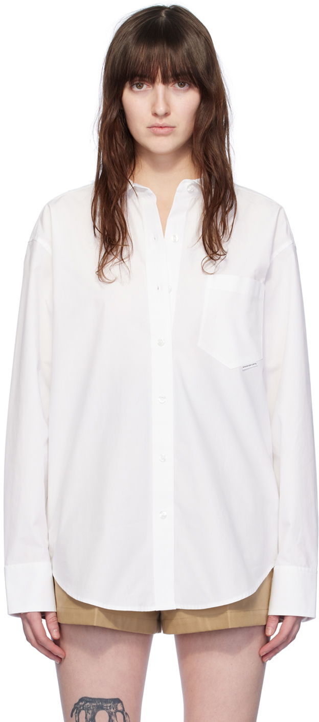 Košulja Alexander Wang Pocket Shirt Bijela | 4WC2241482