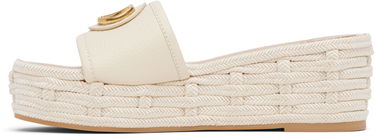 Njega cipela Valentino Valentino Garavani VLogo Signature Espadrille Wedge Sandals Bež | 6W0S0LY8DTW, 2