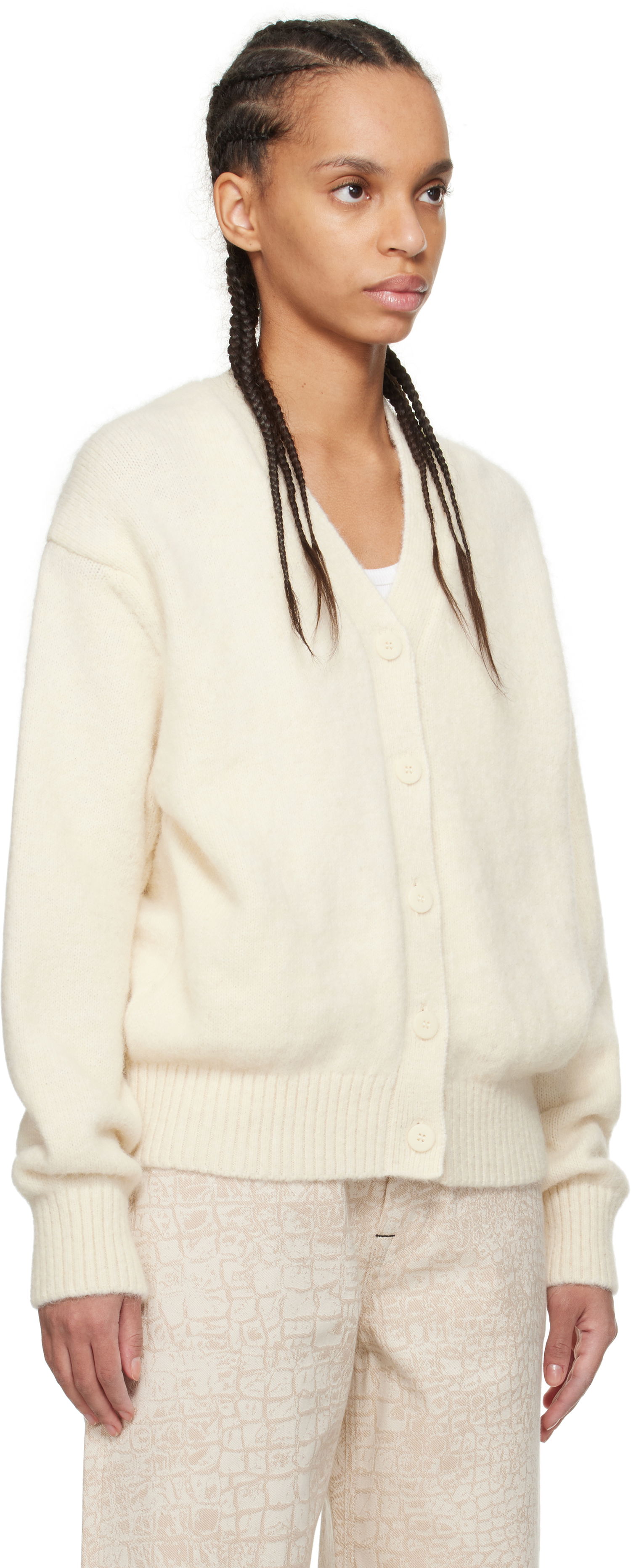 Džemper Jacquemus Jacquemus 'The Jacquemus' Cardigan Bijela | 25E251KN622-2329, 1
