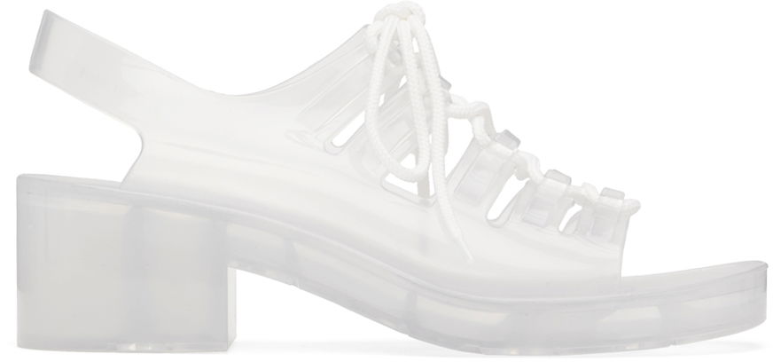 Tenisice i cipele Bottega Veneta Pudding Jelly Heeled Sandals "Off White" Bijela | 708943 V2AS0, 0