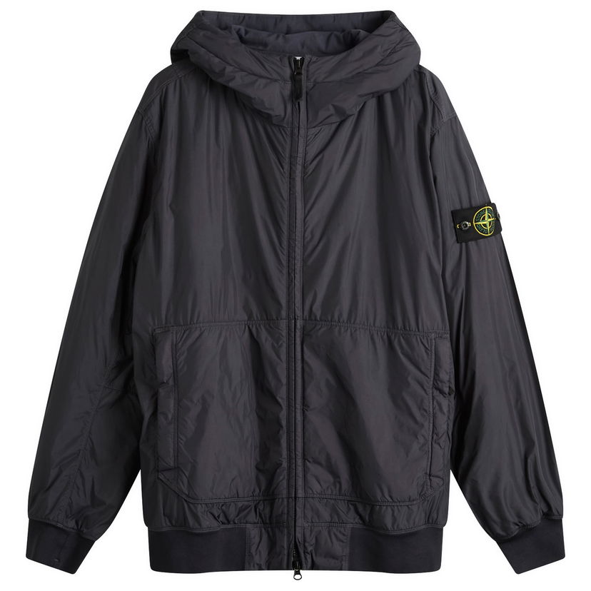 Jakna Stone Island Crinkle Reps Nylon Hooded PrimaLoft Jacket, Size Large Crna | K2S154100013-V0026