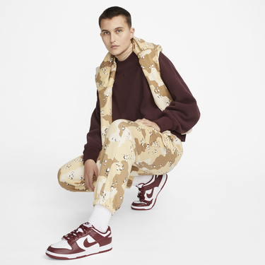 Dukserice Nike Plush Mod Crop Crew-Neck Sweatshirt Tamnocrvena | DQ6844-652, 1