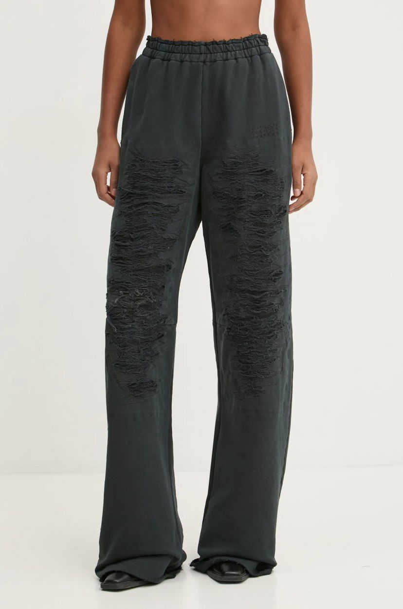 Trenirka Maison Margiela Distressed Sweatpants Crna | S62KB0214.M25004