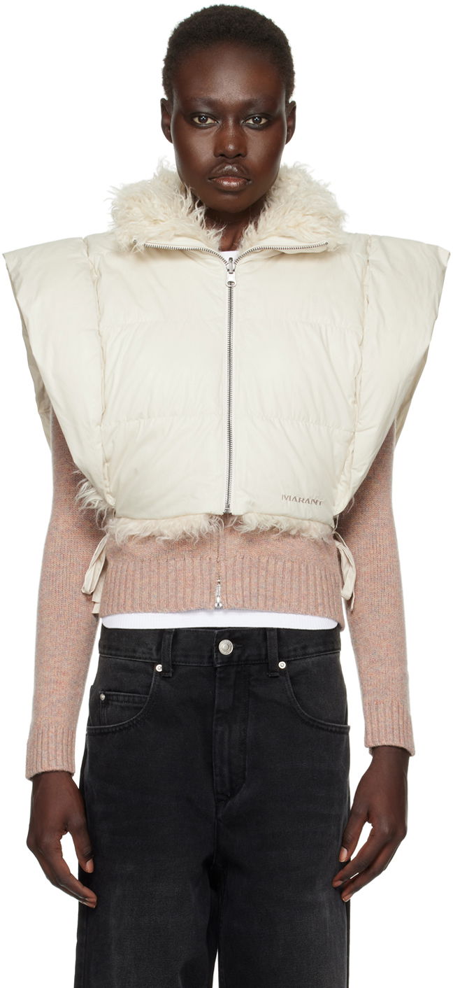 Prsluk Isabel Marant Étoile Isabel Marant Etoile Reversible Vest Bijela | GI0010FB-B3C02E