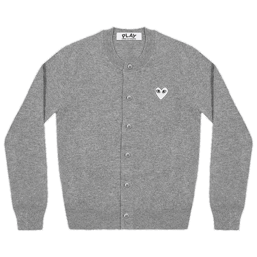 Džemper Comme des Garçons PLAY Heart Cardigan Siva | AZ N065 051 1