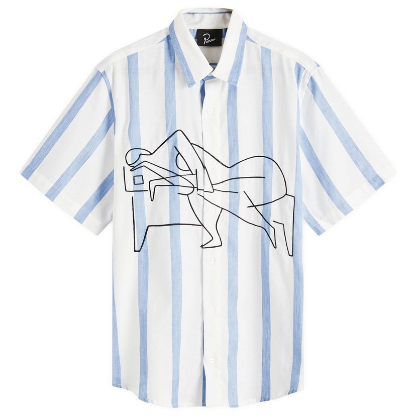 Košulja By Parra Parra Sleep Now Short Sleeve Shirt, Size Large Plava | 53240-BLU