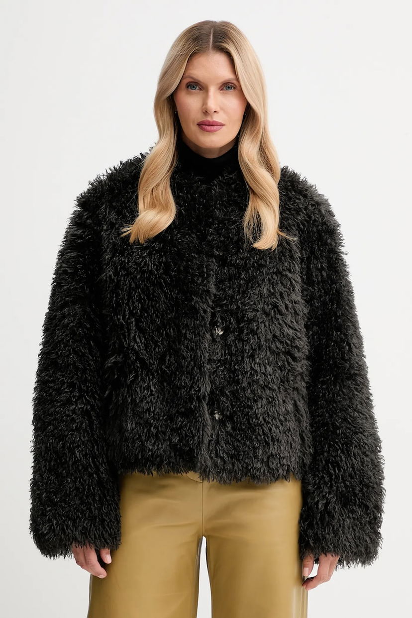 Jakna STAND STUDIO Stand Studio Charlotte Faux Fur Jacket Crna | 66585.9422