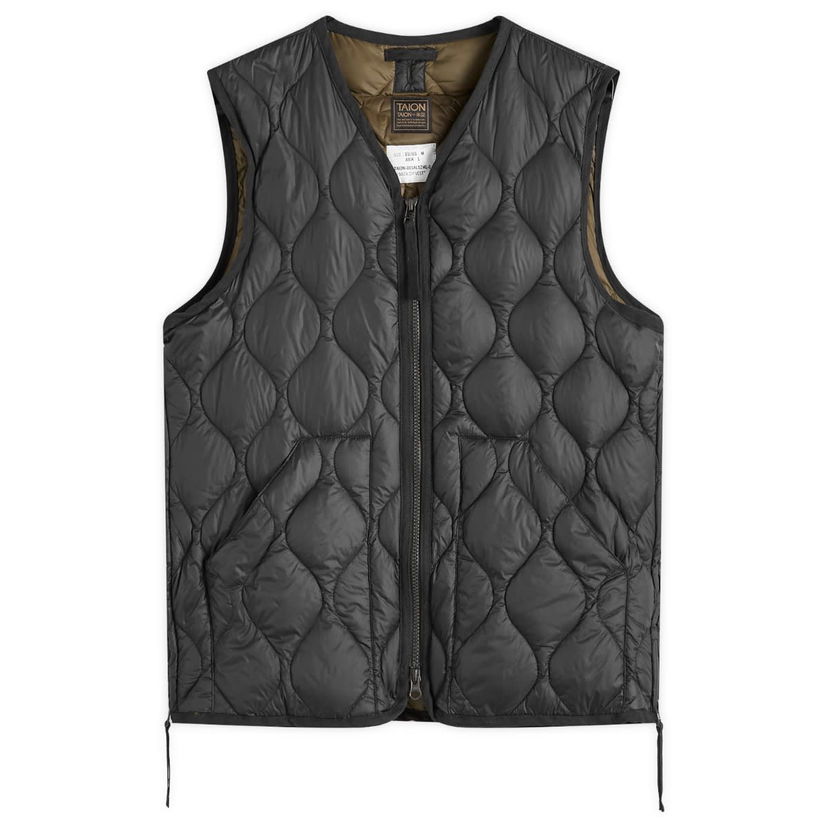 Prsluk TAION Lightweight Zip Down Vest Crna | TAION-001ALSZML-1-BLK