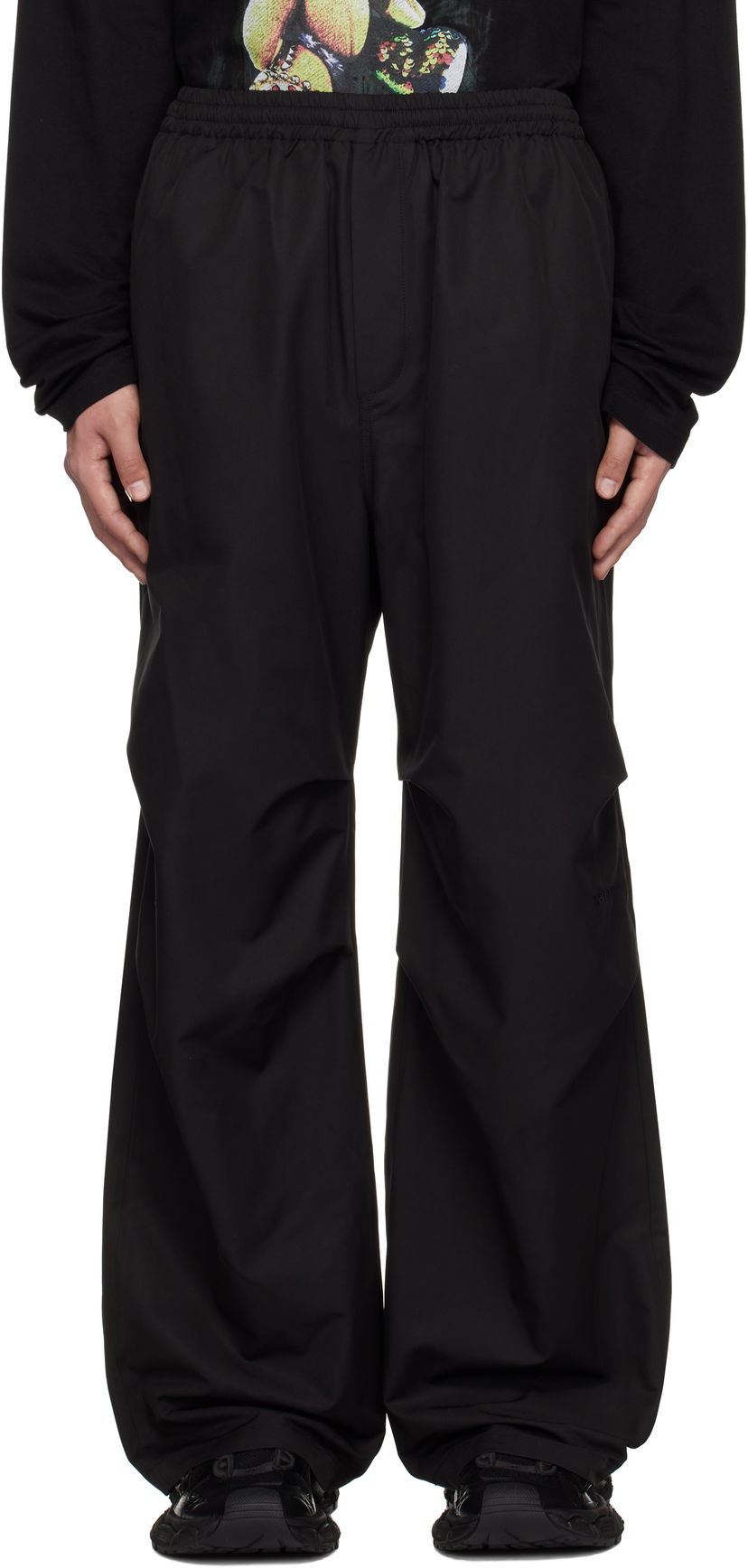 Trenirka We11done We11done Logo Track Pants Crna | WD-PT0-25-289-M-BK