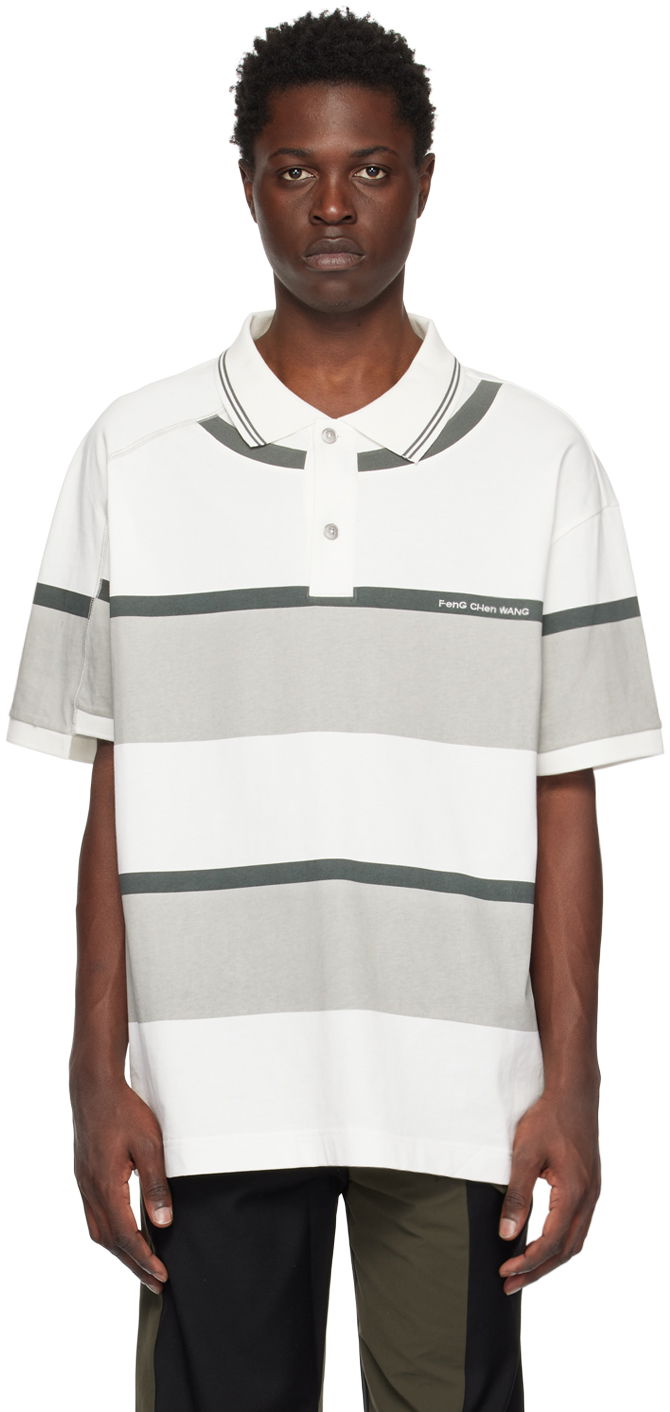 Polo majica Feng Chen Wang Feng Chen Wang Deconstructed Polo Bijela | FUS15PL02