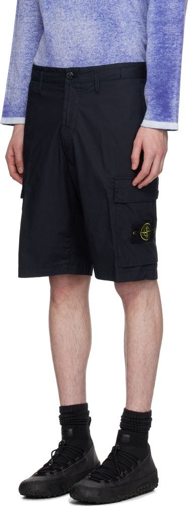 Kratke hlače Stone Island Stone Island Stretch Cotton Tela Paracadute Shorts Tamnoplava | K1S15L100L08S0003, 3