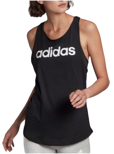 Majica bez rukava adidas Performance Loungewear Essentials Loose Logo Crna | gl0566