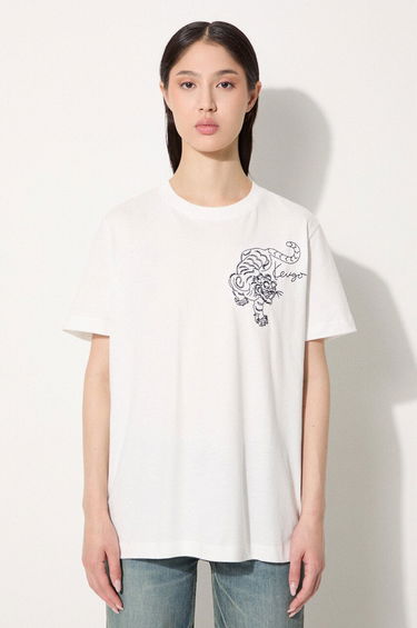 Majica kratkih rukava KENZO Gots Star Tiger Emb Loose T-Shirt Bijela | FE62TS1354SG.02, 0
