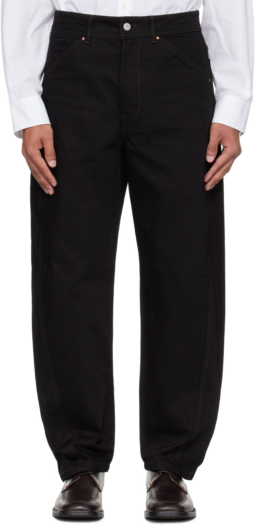 Jeans LEMAIRE Lemaire Twisted Workwear Jeans Crna | PA1102 LD1055