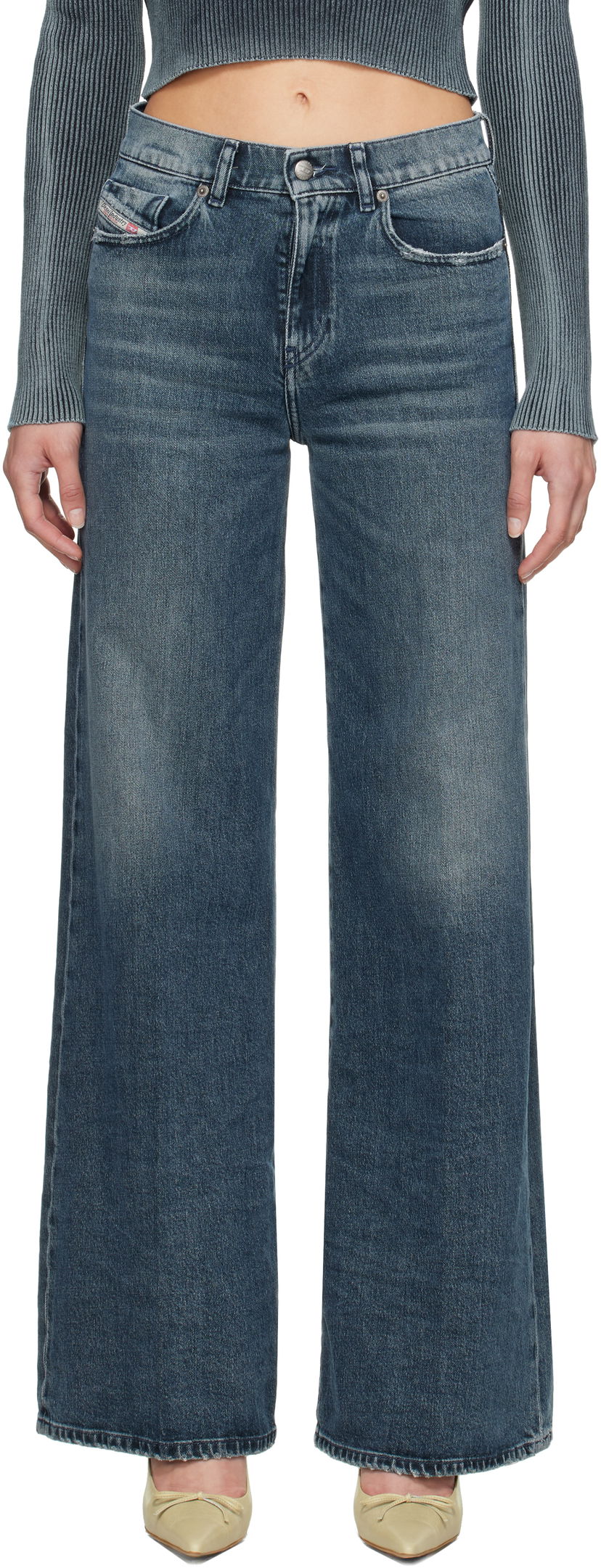 Jeans Diesel Diesel 1978 D-Akemi Flare Jeans Plava | A03624 007Y7