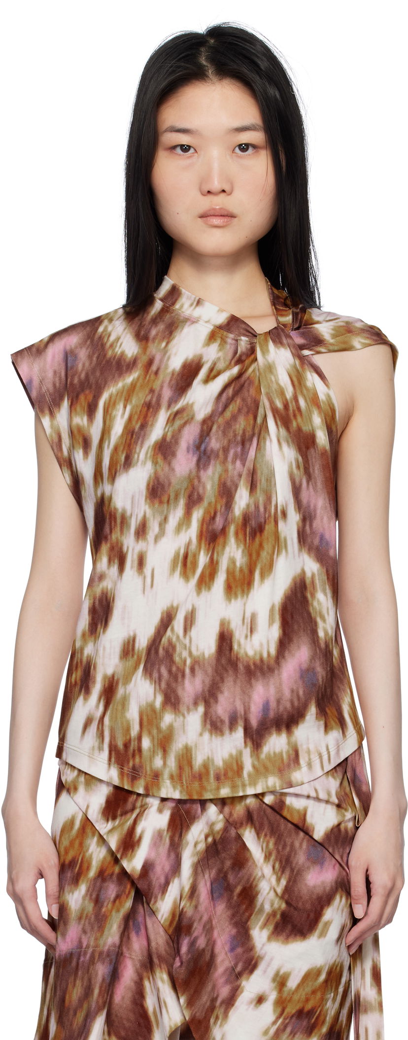 Majica bez rukava Isabel Marant Étoile Isabel Marant Etoile Nayda Tie Dye T-Shirt Višebojno | 25PTS0175FA-C1N09E