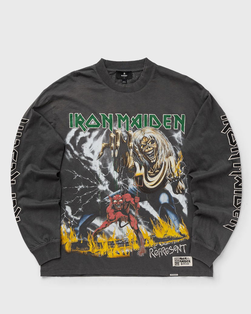 Majica kratkih rukava Represent Clo Iron Maiden x Number of the Beast Long Sleeve T-Shirt Siva | MLM100582-46