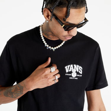 Majica kratkih rukava Vans Steady Rollin Tee Crna | VN00003SBLK1, 4