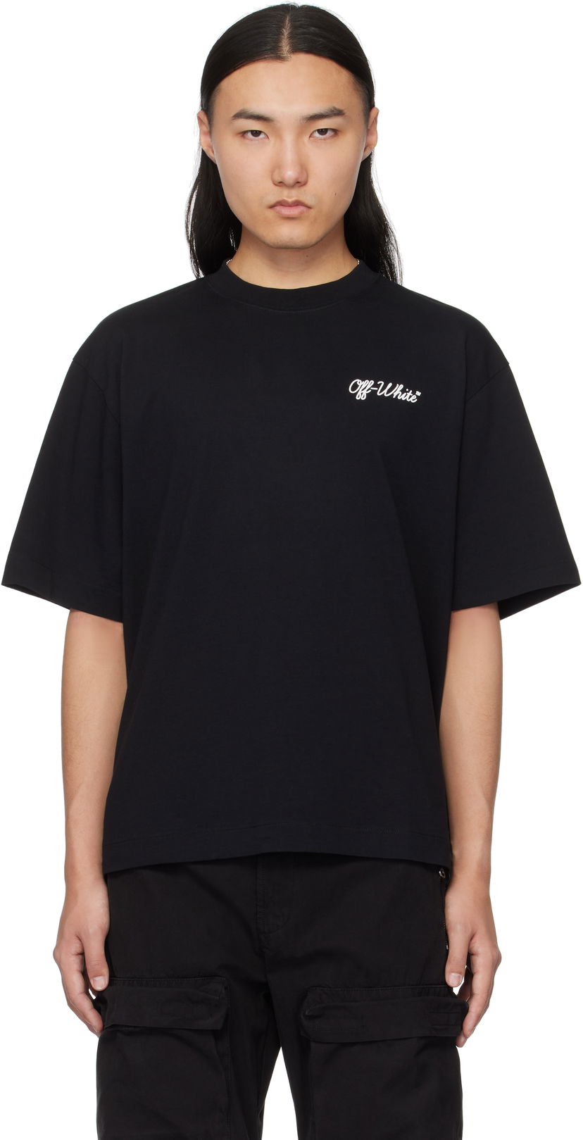 Majica kratkih rukava Off-White Black Script T-Shirt Crna | OMAA120C99JER00D1001