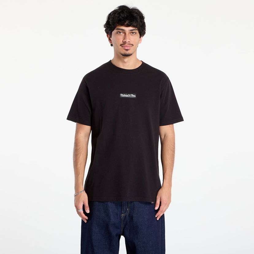 Majica kratkih rukava Mitchell & Ness Mitchell & Ness Branded Box Logo T-Shirt Crna | SS9609-MNNBLCK