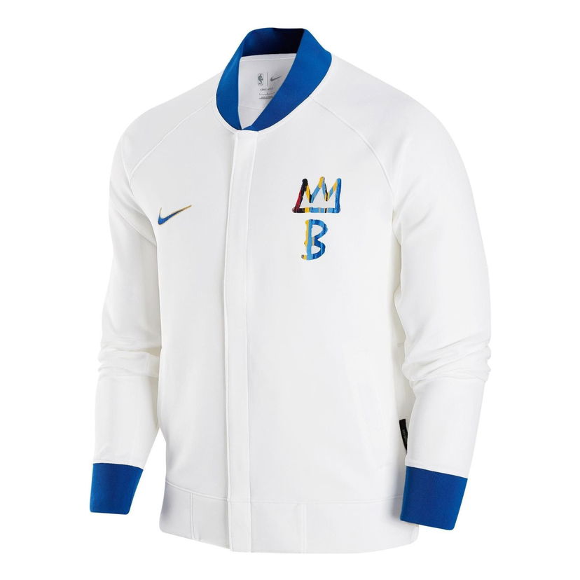 Bomber jakna Nike Brooklyn Nets City Edition Showtime Thermaflex Full-zip Jacket Bijela | DR2197-100