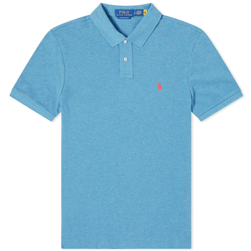 Polo majica Polo by Ralph Lauren Custom Fit Polo Shirt Plava | 710680784366