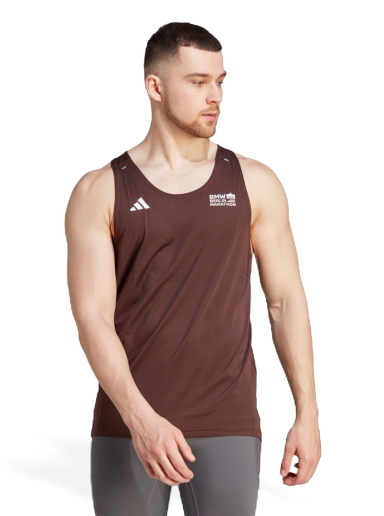 Majica bez rukava adidas Originals BMW Berlin Marathon 2023 Smeđa | IP3602
