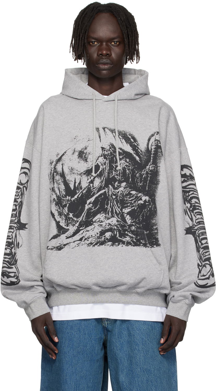 Dukserice VETEMENTS Vetements Goth Oversized Hoodie Siva | UH76HD800G