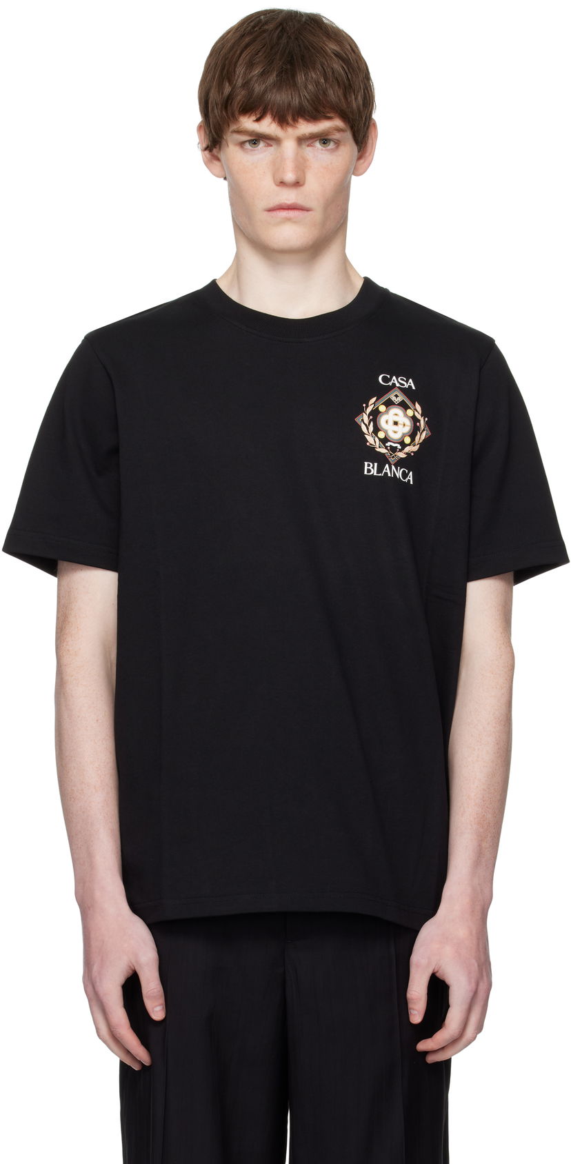 Majica kratkih rukava Casablanca Casablanca Tennis Club Icon T-Shirt Crna | MPF25-JTS-001-12-EX