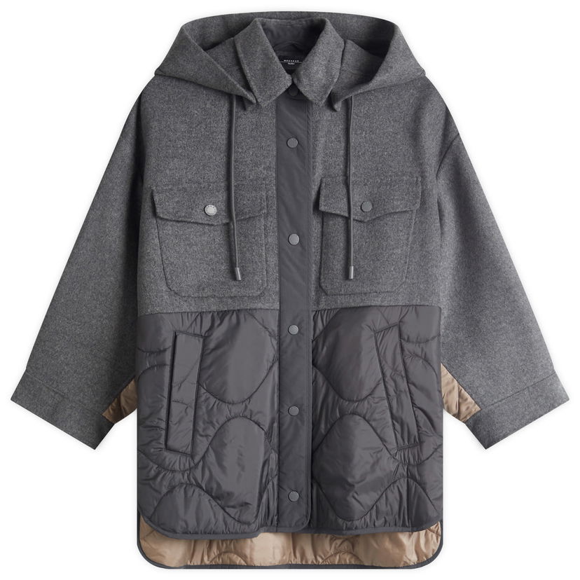 Kaputi Max Mara Weekend Max Mara Ossola Quilted Hooded Coat Siva | 2515481011600