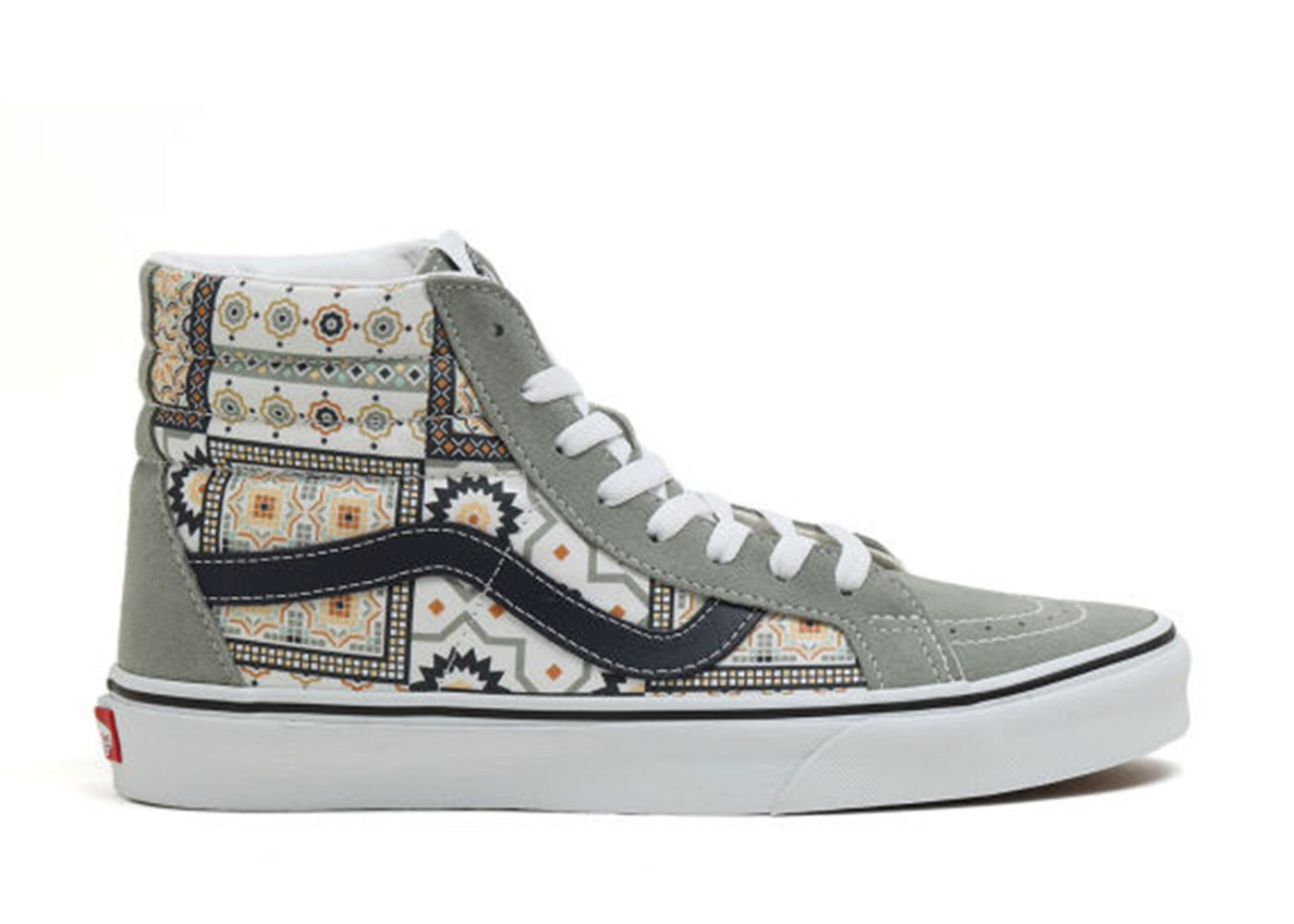 Tenisice i cipele Vans Sk8-Hi Reissue Morocccan Tile Dark Khaki Siva | VN0A4BV8688, 0