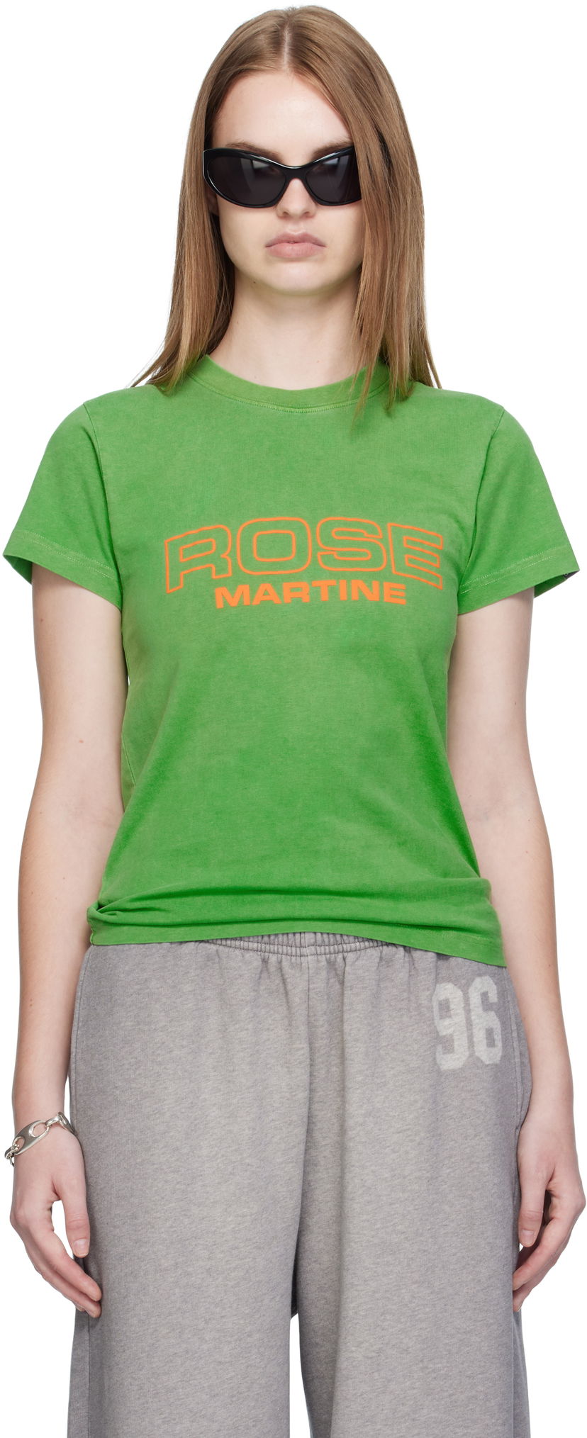 Majica kratkih rukava Martine Rose Martine Rose Shrunken T-Shirt Zelena | 629JE01400CW