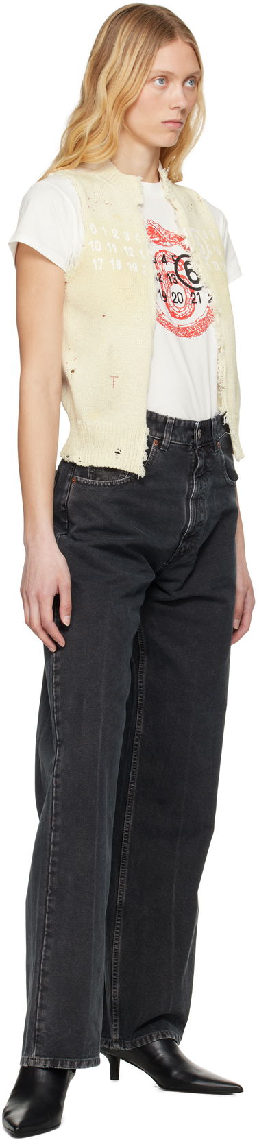 Jeans Maison Margiela MM6 Maison Margiela 5 Pocket Jeans Crna | SH0LA0010 M35249, 3