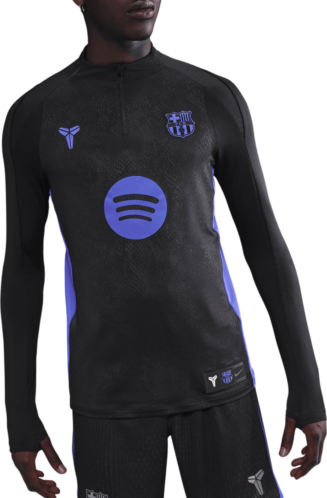 Majica kratkih rukava Nike Kobe x FC Barcelona Strike Pre-Match Drill Top Crna | hq0615-011, 0