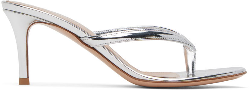 Tenisice i cipele Gianvito Rossi Gianvito Rossi Calypso Thong Heeled Sandals Metalik | G11260.70RIC.MET