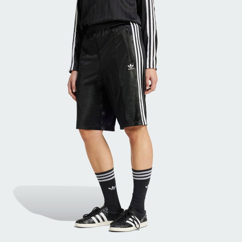 Kratke hlače adidas Performance Adicolor Firebird Long Shorts Crna | JD0286