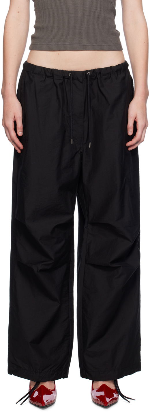 Hlače Acne Studios Relaxed-Fit Trousers Crna | AK0824-