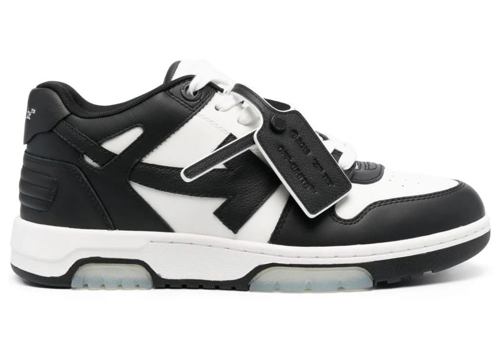 Tenisice i cipele Off-White Out Of Office "Calf Leather Panda" Crna | OMIA189C99-LEA007-0110, 0