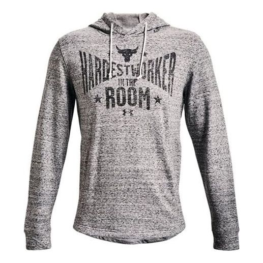 Dukserice Under Armour Project Rock Men's Graphic Terry Hoodie Siva | 1370458-112