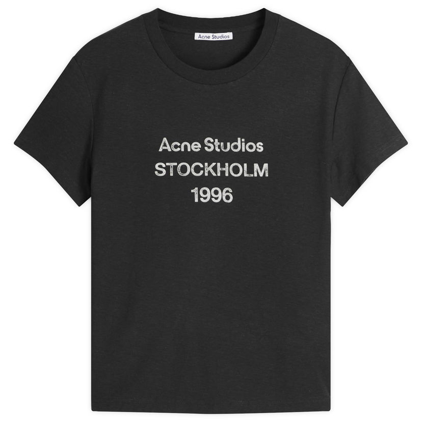 Majica kratkih rukava Acne Studios Etza 1996 Faded T-Shirt, Size Large Crna | CL0395-BM0