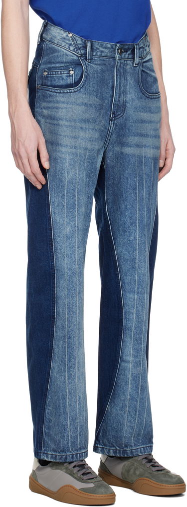 Jeans ADER ERROR ADER error Two-Tone Pinstriped Jeans Plava | BO01SSJE0104BL, 1