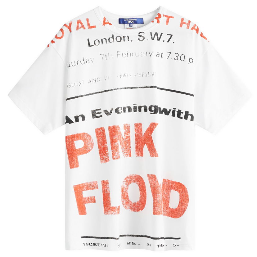 Majica kratkih rukava Junya Watanabe Junya Watanabe MAN x Pink Floyd Graphic Print T-Shirt, Size M Bijela | WN-T005-051-1