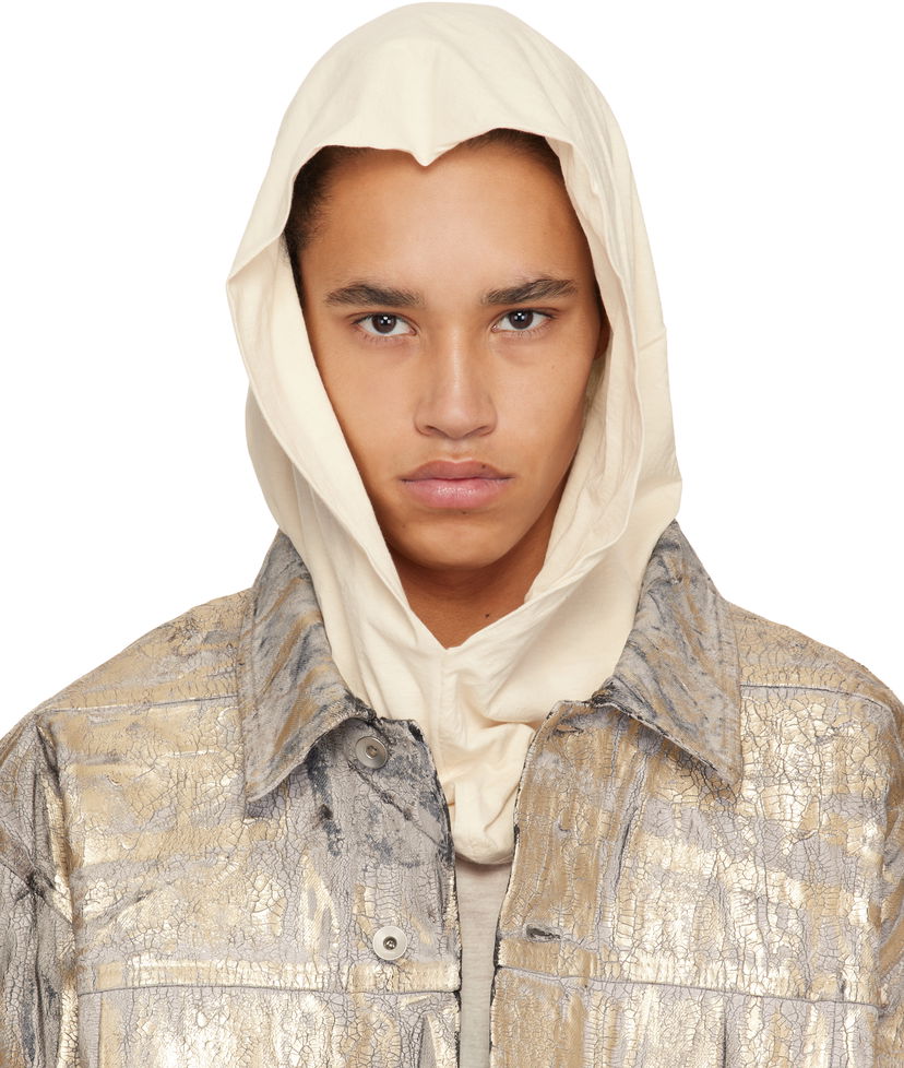Jakna Rick Owens Rick Owens DRKSHDW Hollywood Grace Hoodie Metalik | DU01E3474 BHNDB