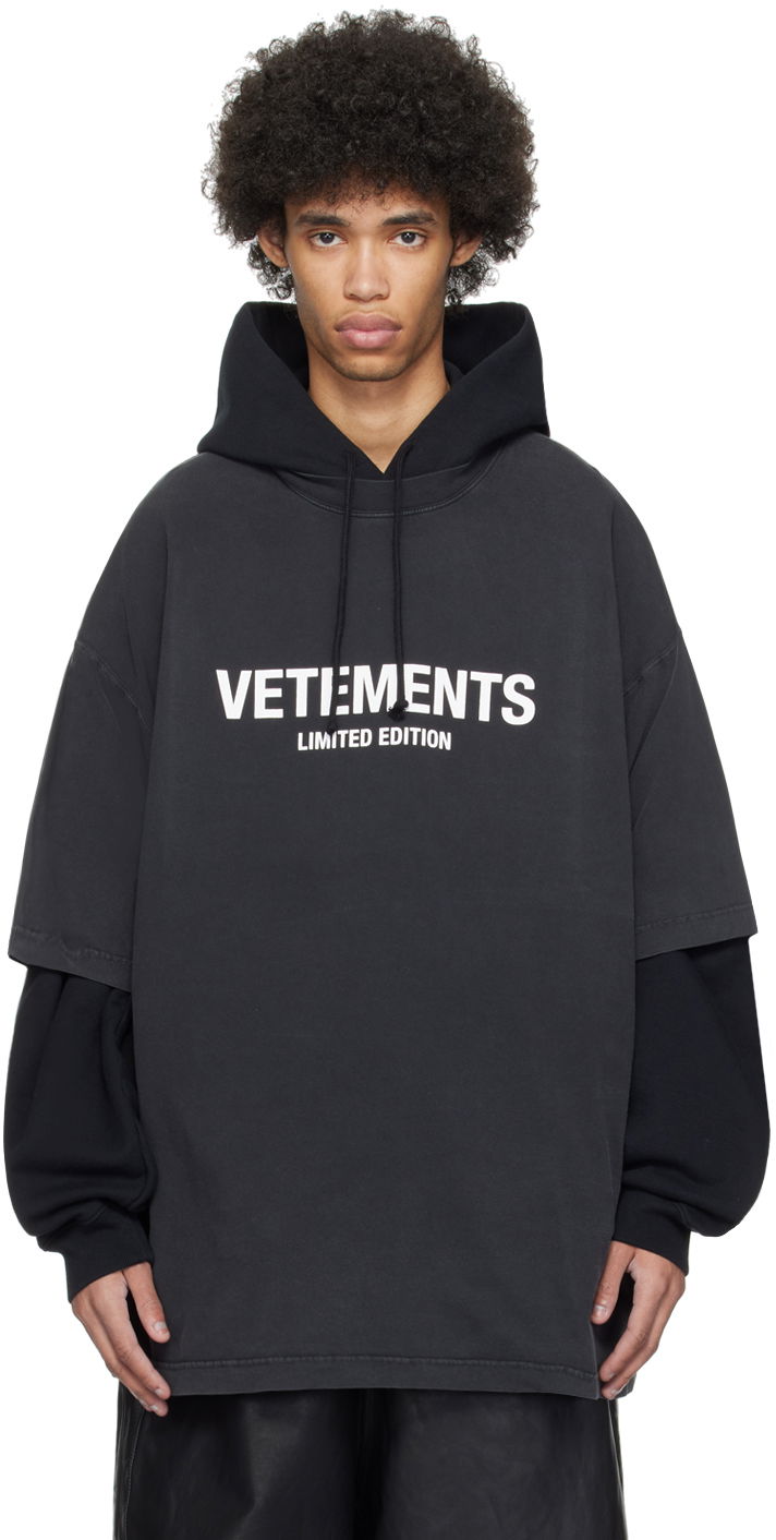 Majica kratkih rukava VETEMENTS Printed T-Shirt Crna | UE64TR800K